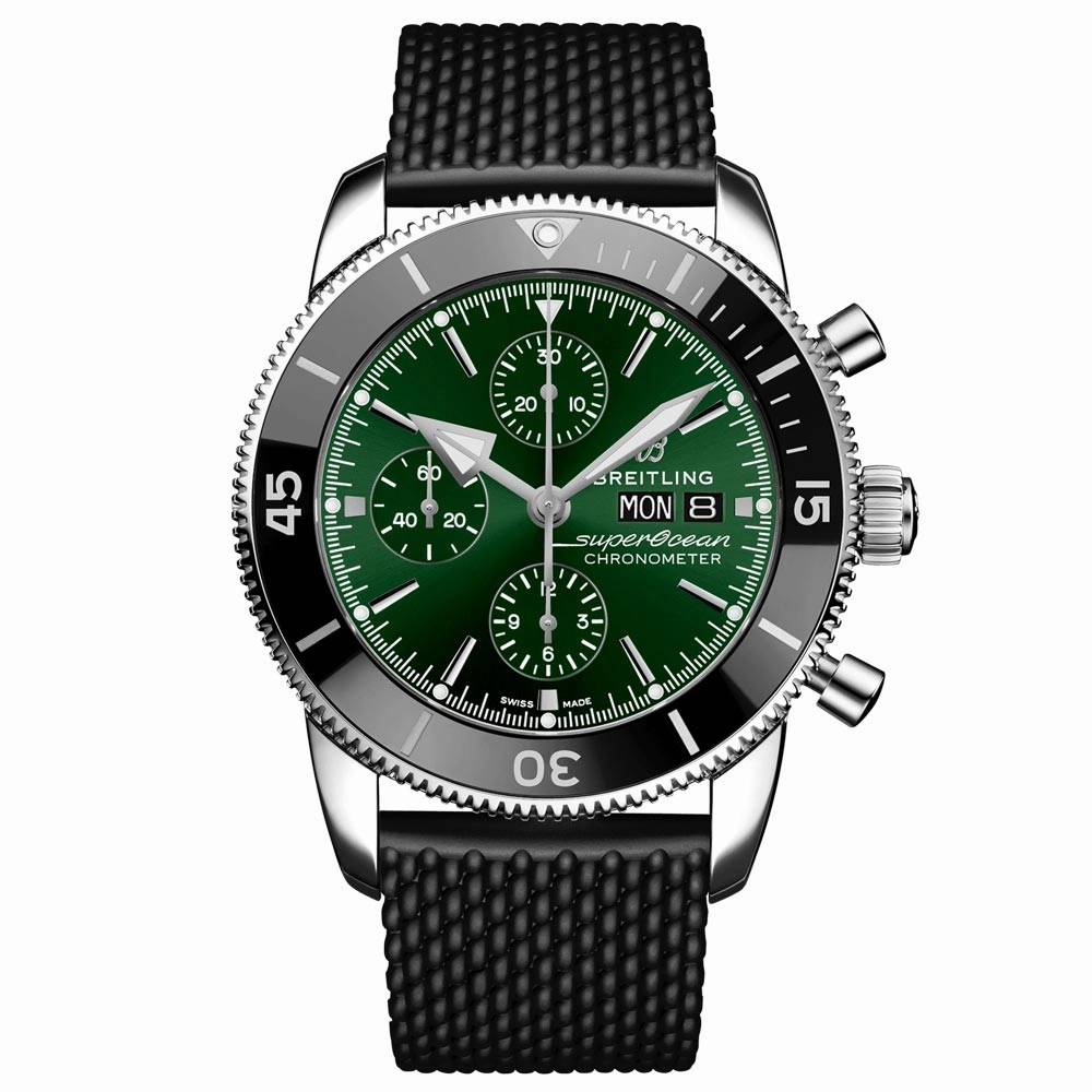 Breitling Superocean Heritage Chronograph 44mm Green Dial Automatic Gents Watch A13313121L1S1