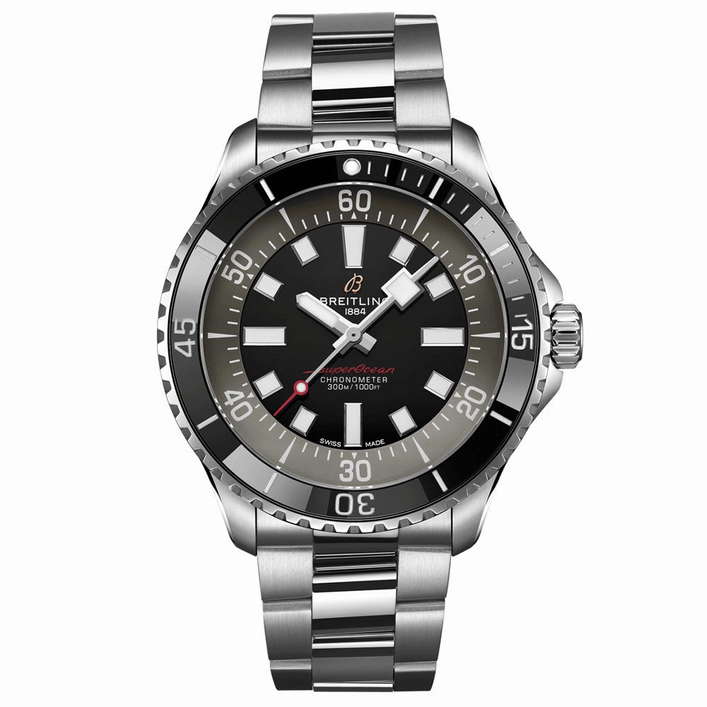 Breitling Superocean UK Exclusive 44mm Black Dial Automatic Gents Watch A173765A1B1A1