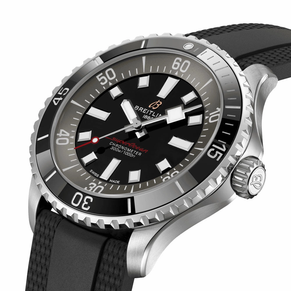 Breitling Superocean UK Exclusive 44mm Black Dial Automatic Gents Watch A173765A1B1S1