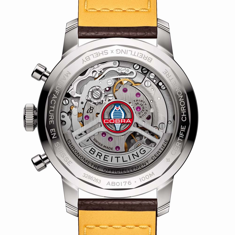 Breitling Top Time B01 Shelby Cobra 41mm Blue Dial Automatic Chronograph Gents Watch AB01763A1C1X1