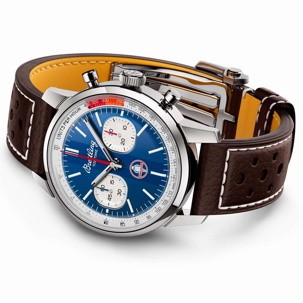 Breitling Top Time B01 Shelby Cobra 41mm Blue Dial Automatic Chronograph Gents Watch AB01763A1C1X1