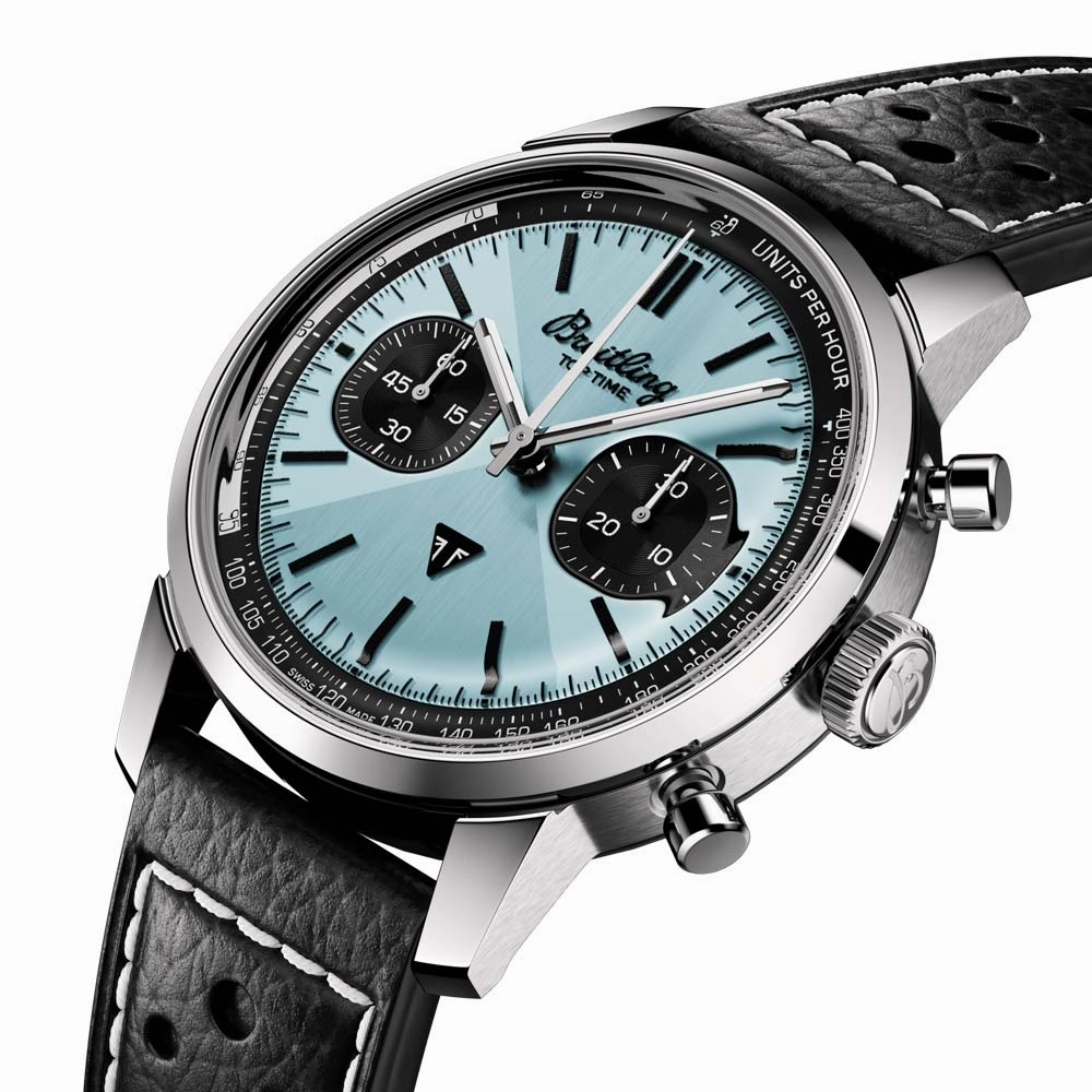 Breitling Top Time B01 Triumph 41mm Blue Dial Automatic Chronograph Gents Watch AB01764A1C1X1