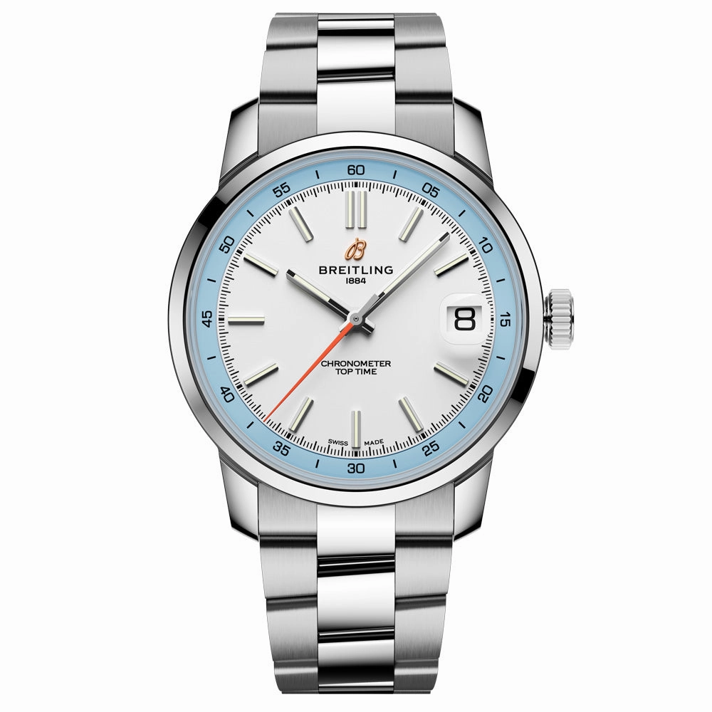 Breitling Top Time B31 White Dial 38mm Automatic Watch AB3113281A1A1