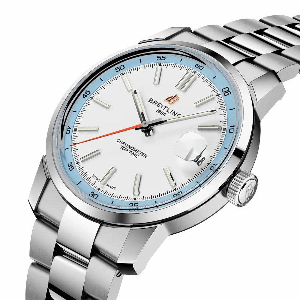 Breitling Top Time B31 White Dial 38mm Automatic Watch AB3113281A1A1