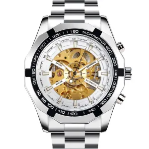 Business Fashion Watch Steel Belt Hollow 