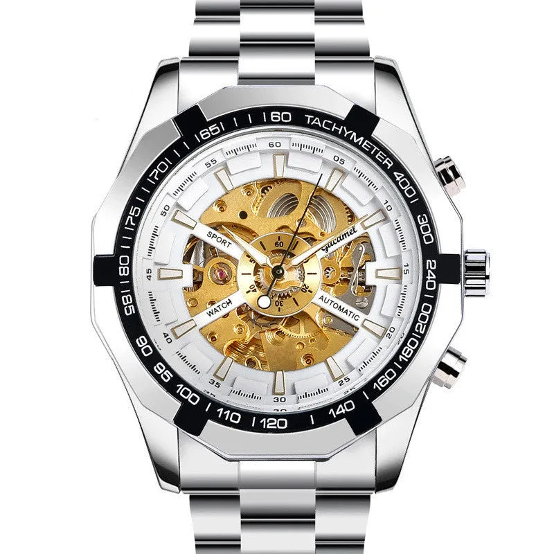 Business Fashion Watch Steel Belt Hollow 