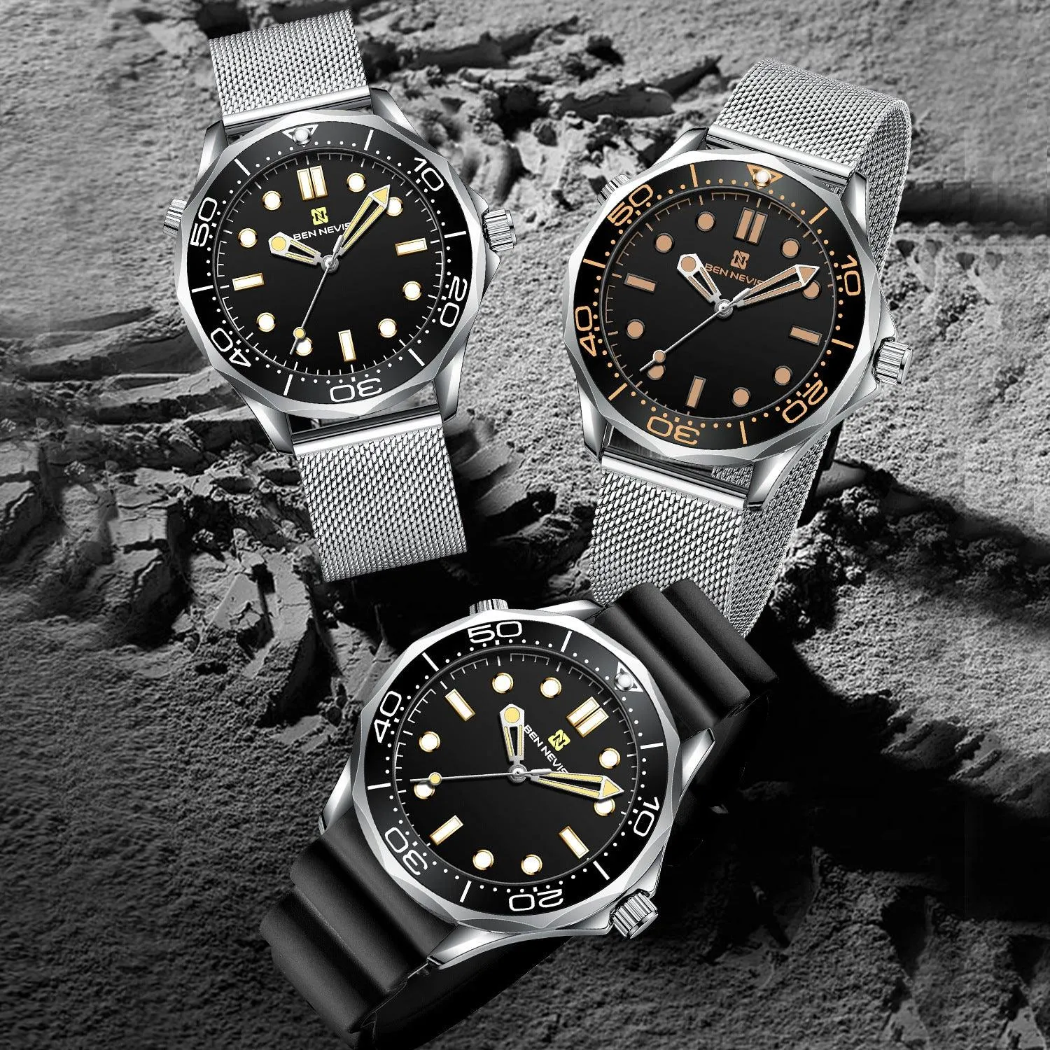 Business Men's Quartz Watches Waterproof 
