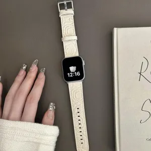 Camellia Genuine Leather Strap For Women 