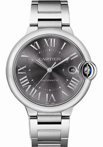 Cartier Ballon Bleu de Cartier Watch - 40 mm Steel Case - Dark Gray Sunray-Brushed Dial - Interchangeable Bracelet - WSBB0060 