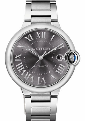 Cartier Ballon Bleu de Cartier Watch - 40 mm Steel Case - Dark Gray Sunray-Brushed Dial - Interchangeable Bracelet - WSBB0060 