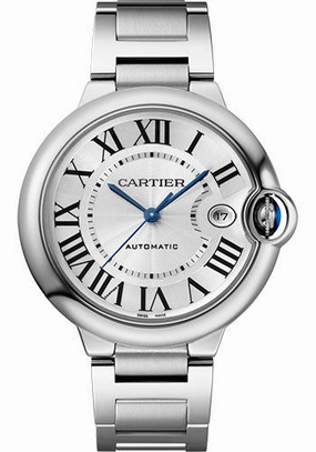 Cartier Ballon Bleu de Cartier Watch - 40 mm Steel Case - Silvered Dial - Interchangeable Bracelet - WSBB0040 