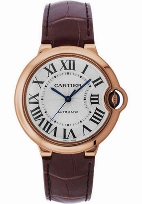 Cartier Ballon Bleu de Cartier Watch - Medium Rose Gold Case - Alligator Strap - W6900456 