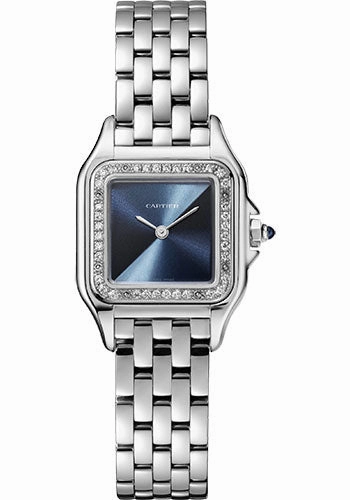 Cartier Panthre de Cartier Watch - 22 mm x 30 mm Steel Case - 36 Diamond Bezel - Steel Strap - W4PN0013 