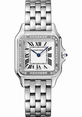 Cartier Panthre de Cartier Watch - 27 mm Steel Case - Diamond Bezel - W4PN0008 