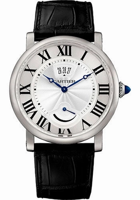 Cartier Rotonde De Cartier Calendar Aperture and Power Reserve Watch - 40 mm Steel Case - W1556369 