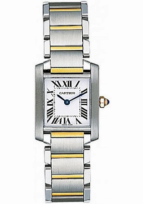 Cartier Tank Francaise Watch - Small Steel And Yellow Gold Case - W51007Q4 