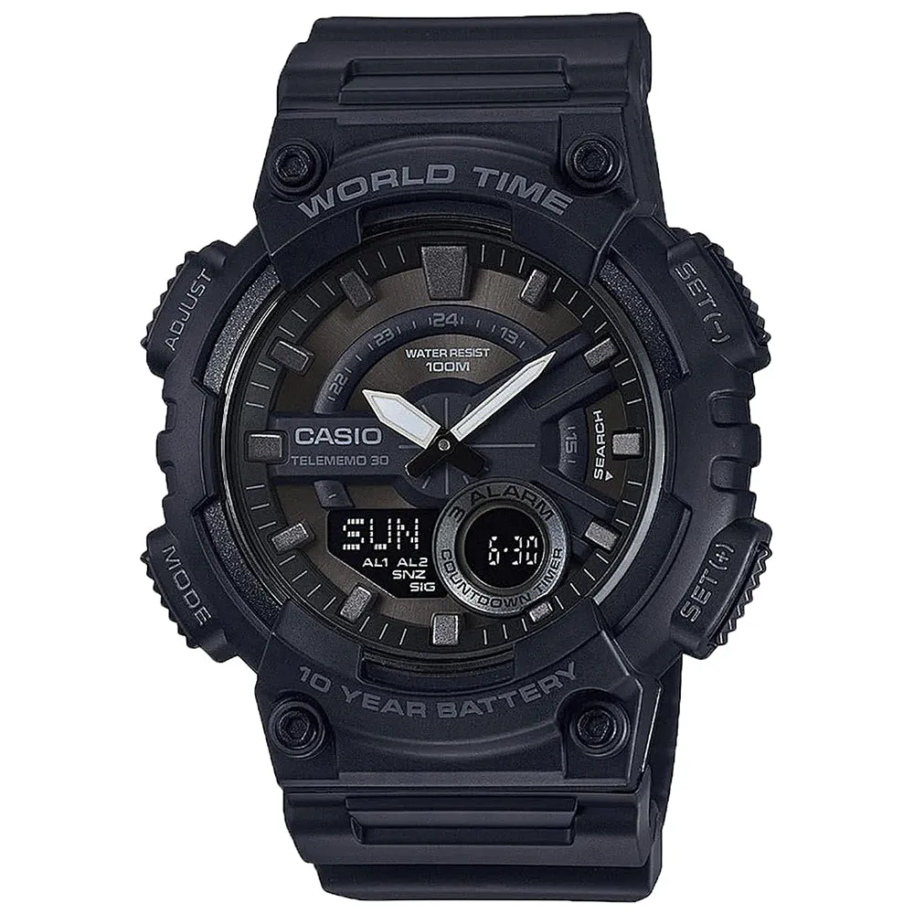 Casio AEQ110W1BV World Time Watch 
