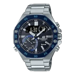 Casio Edifice Silver Stainless Steel Watch ECB10DB-1B 
