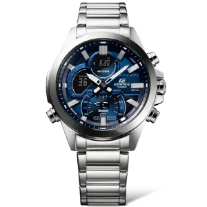 Casio Edifice Smartphone Link Model Blue Dual Dial Watch ECB30D-2A 