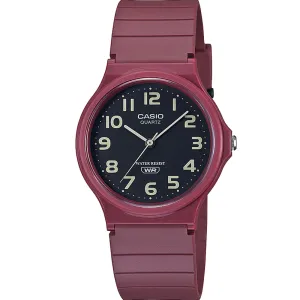 Casio MQ24UC-4B Red Earth Colour Watch 