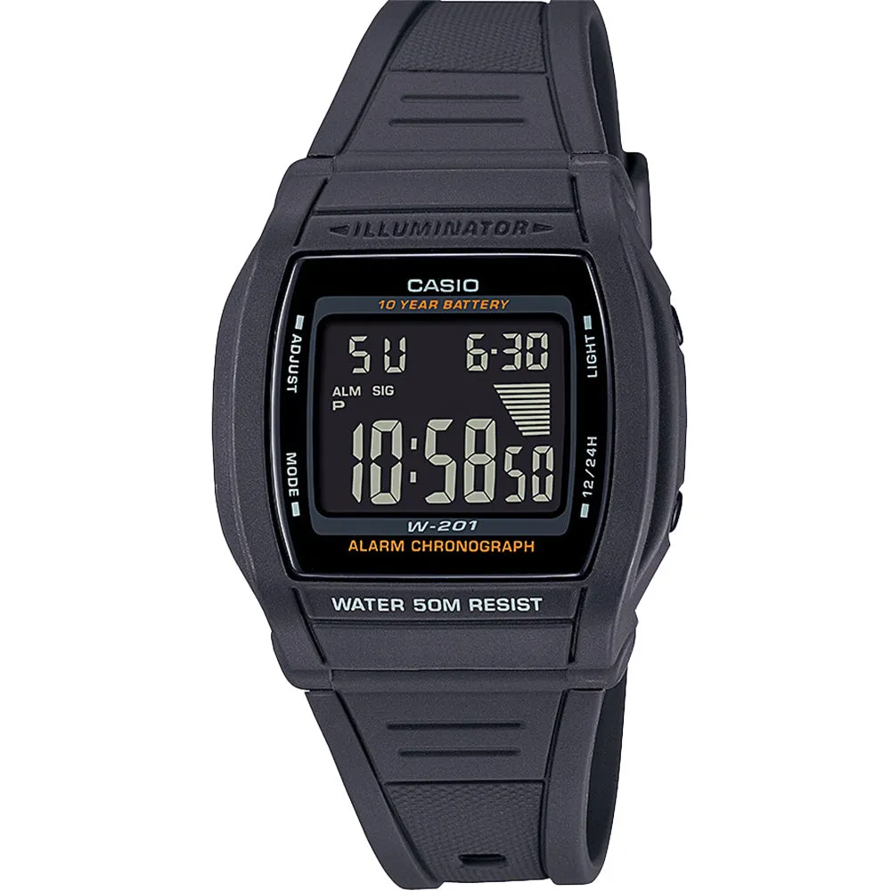 Casio W201-1 LCD Digital Watch 