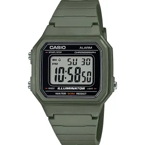 Casio W217H-3A Utility Khaki Green Digital Watch 