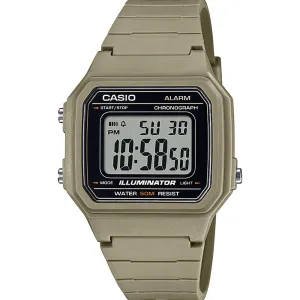 Casio W217H-5A Utility Green Digital Watch 
