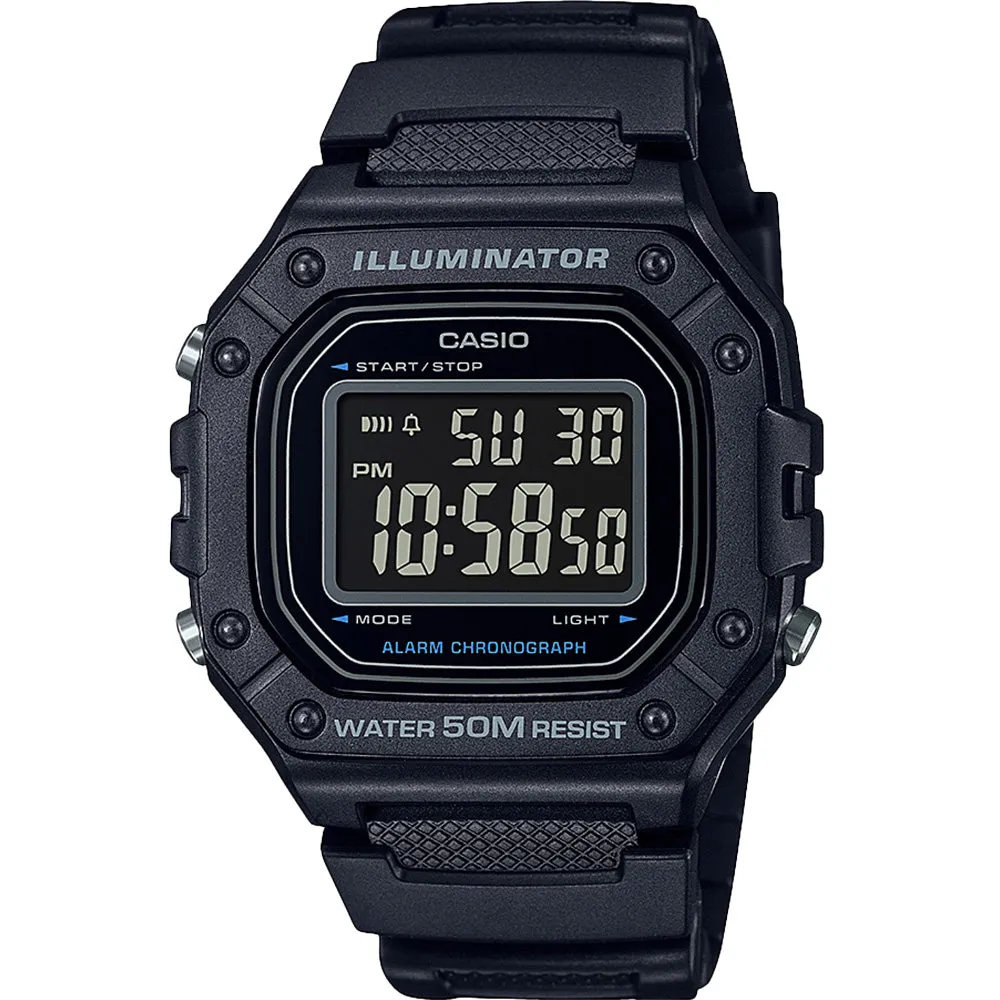 Casio W218H-1 LCD Digital Watch 