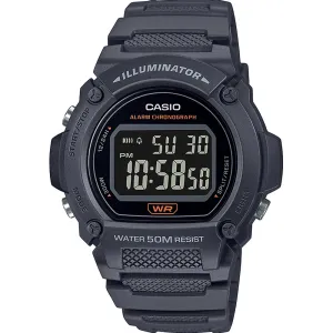 Casio W219H-8 Grey Digital Watch 