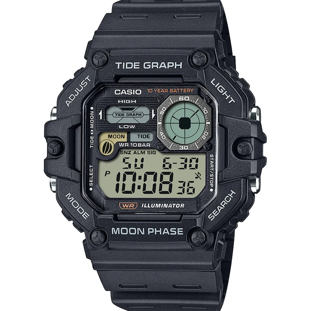 Casio WS1700H-1A Tide Graph Digital 