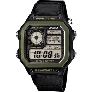 Casio Youth Series AE1200WHB-1B World Time 