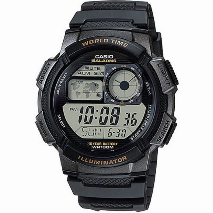 Casio AE1000W-1A World Time Watch 
