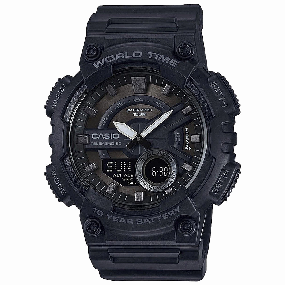 Casio AEQ110W1BV World Time Watch 