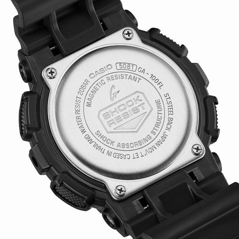 CASIO G-SHOCK ANALOG-DIGITAL - GA-100FL-1ADR