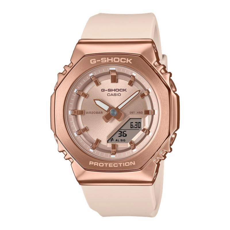 CASIO G-SHOCK ANALOG-DIGITAL WOMENS - GM-S2110PG-4ADR