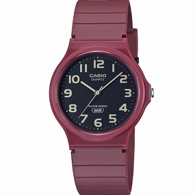 Casio MQ24UC-4B Red Earth Colour Watch 