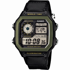 Casio Youth Series AE1200WHB-1B World Time 