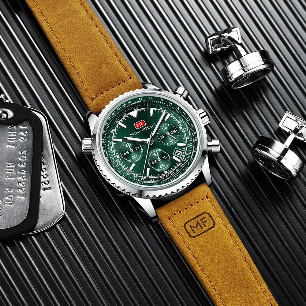 Casual Multi-function Quartz Aviation Chronograph Men's Watch 