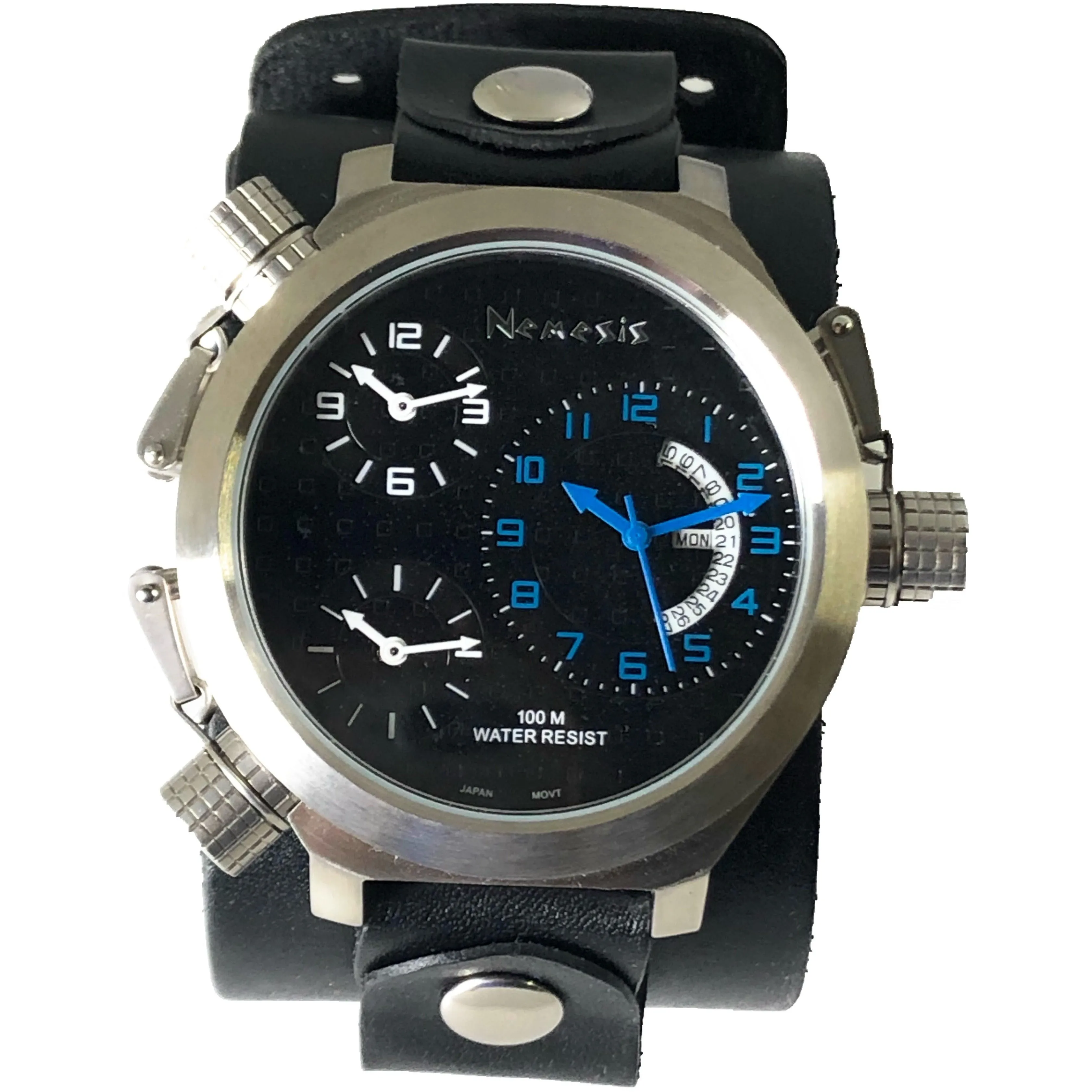 Chronograph LE Black Watch with Black Leather Cuff LBBN080KL 
