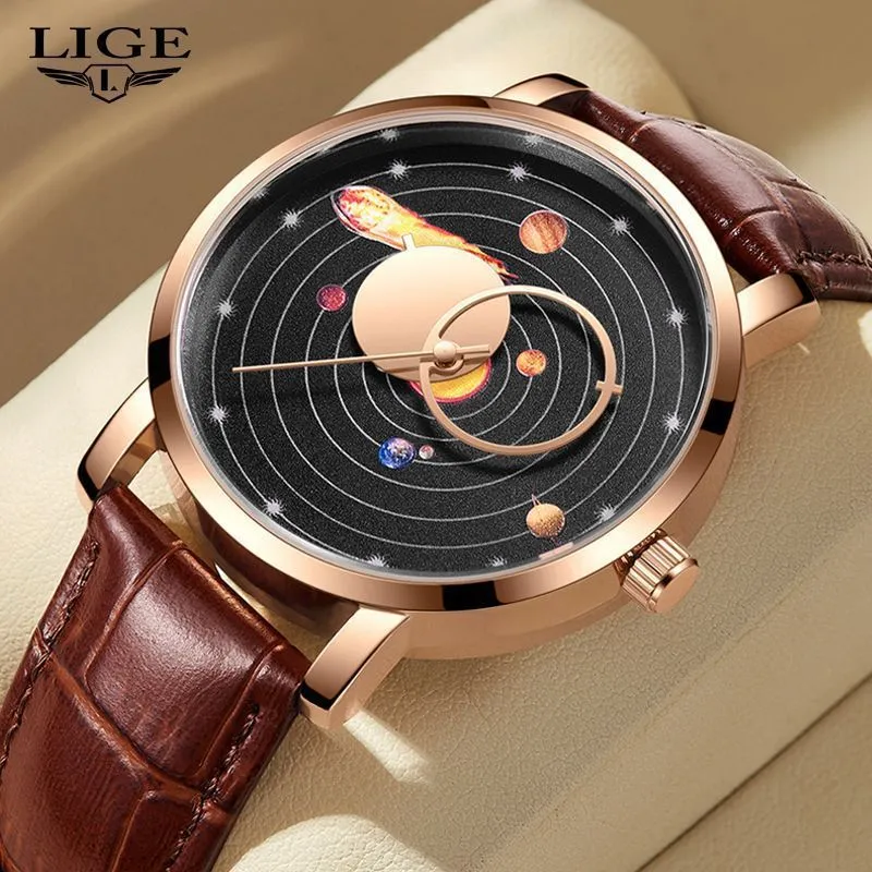 Classic Small And Simple Casual Quartz Leather Watch Strap Trend Watrproof Watch 