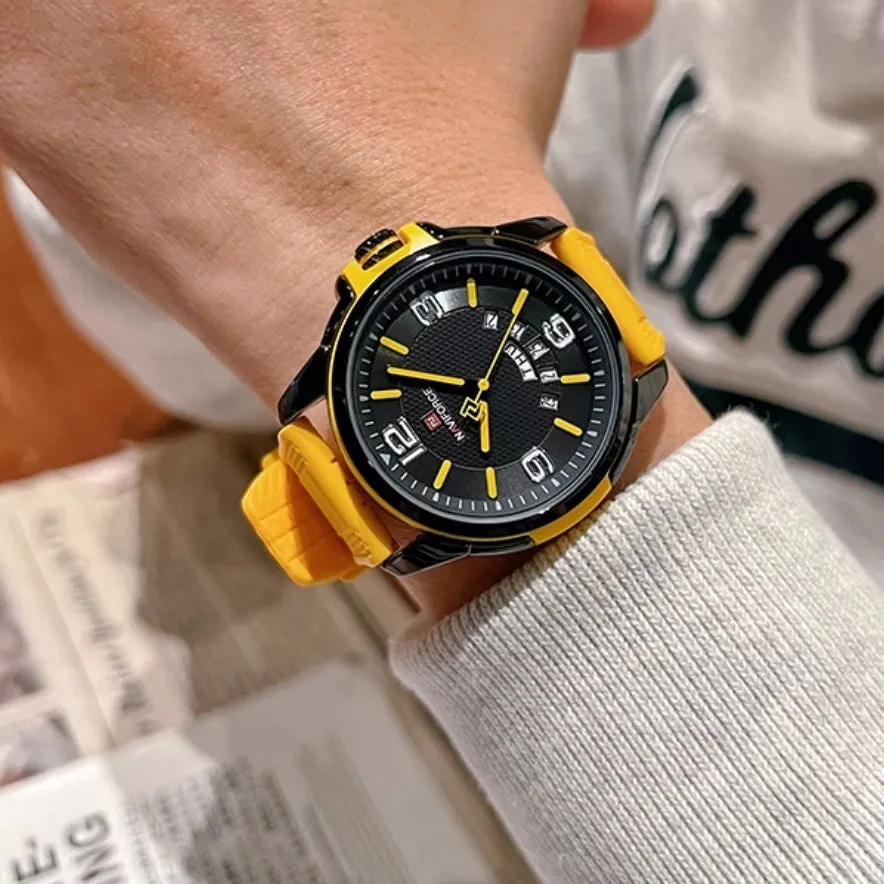 Color Silicone Band Sports Leisure Watch Waterproof Quartz Watch 