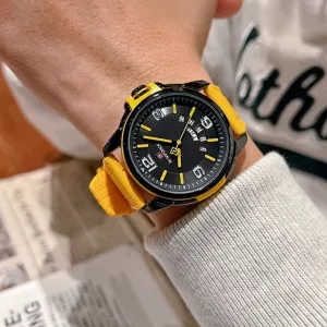 Color Silicone Band Sports Leisure Watch Waterproof Quartz Watch 