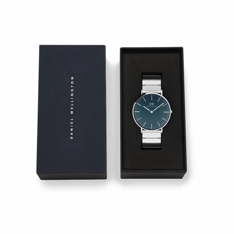 Daniel Wellington Classic Piano Link Arctic Silver Watch 40mm