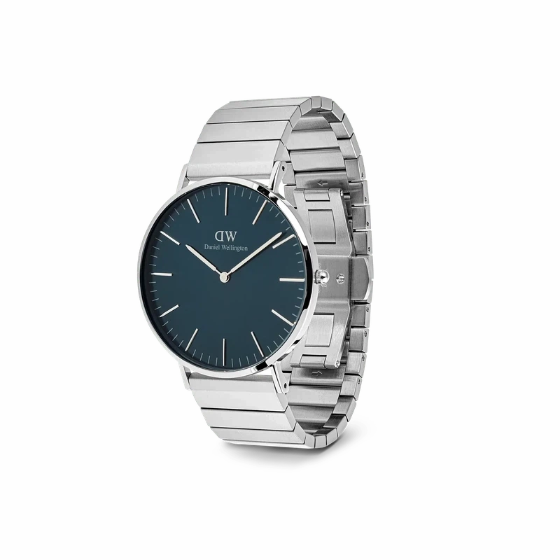 Daniel Wellington Classic Piano Link Arctic Silver Watch 40mm