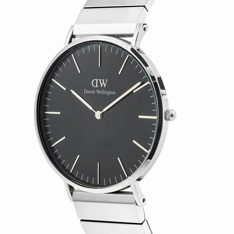 Daniel Wellington Classic Piano Link Onyx Silver Watch 40mm