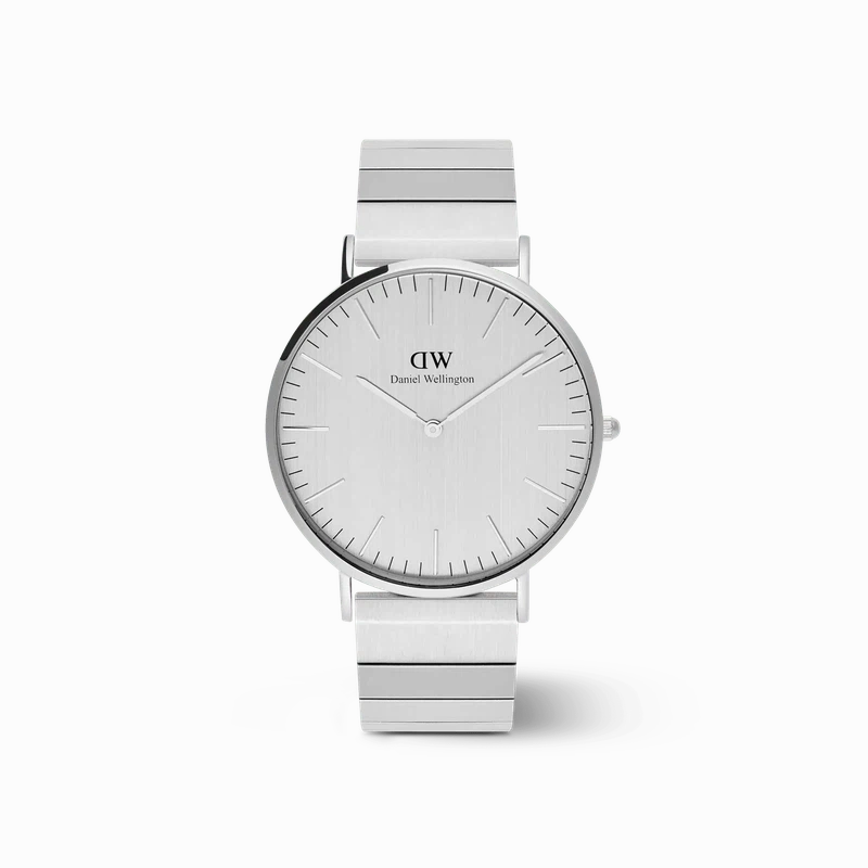 Daniel Wellington Classic Piano Link Silver Unitone Watch 40mm