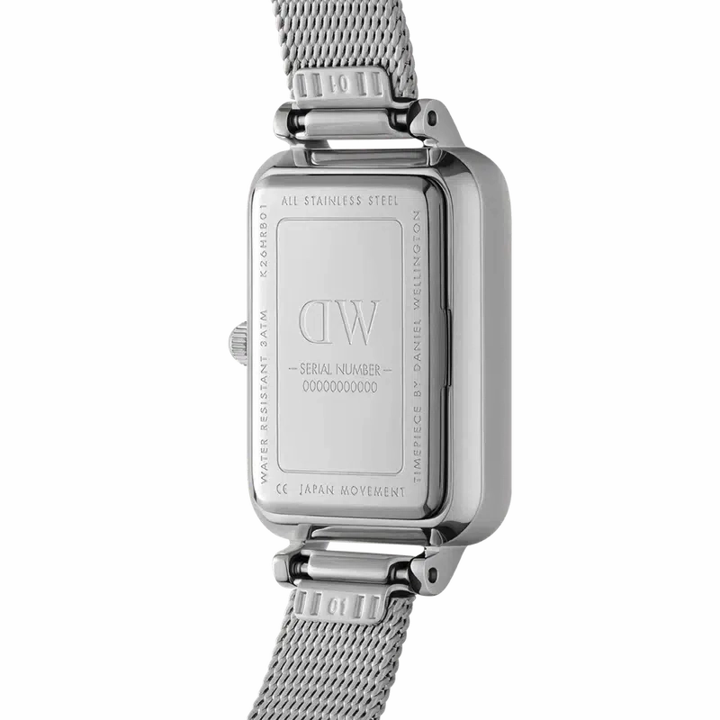 Daniel Wellington Lumine Pressed Sterling Silver Watch 20x26mm