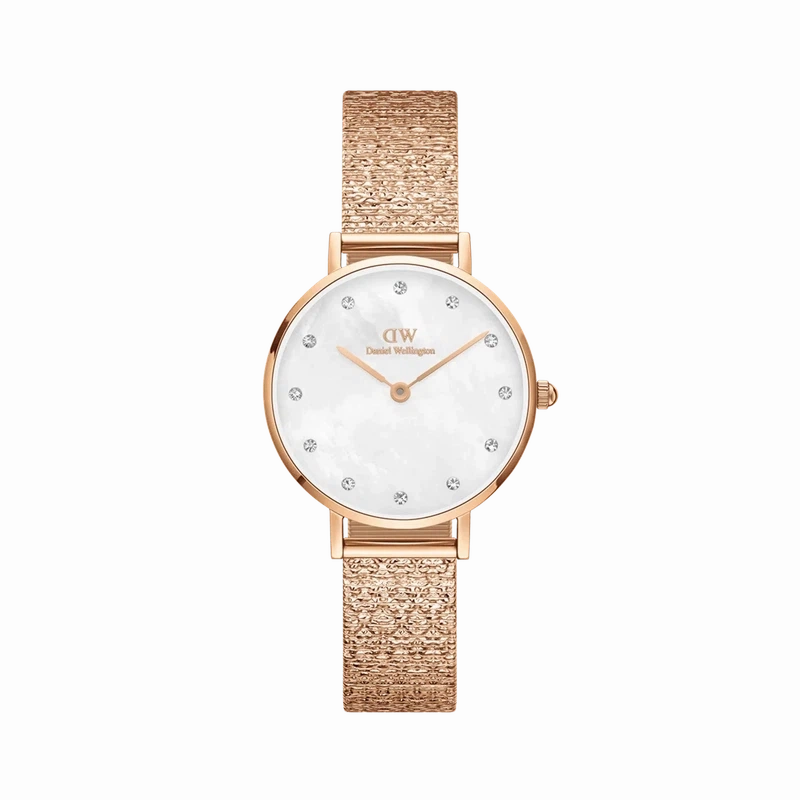 Daniel Wellington Petite Lumine Pressed Piano Rose Gold Watch 28mm