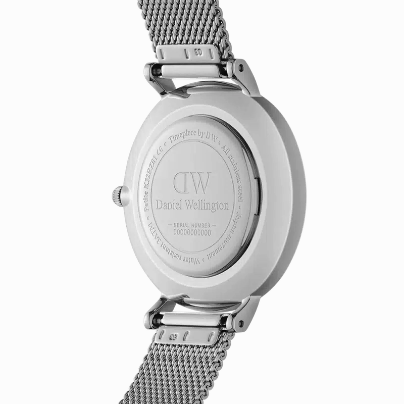 Daniel Wellington Petite Lumine Pressed Sterling Silver Watch 28mm