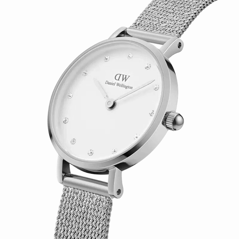 Daniel Wellington Petite Lumine Pressed Sterling Silver Watch 28mm